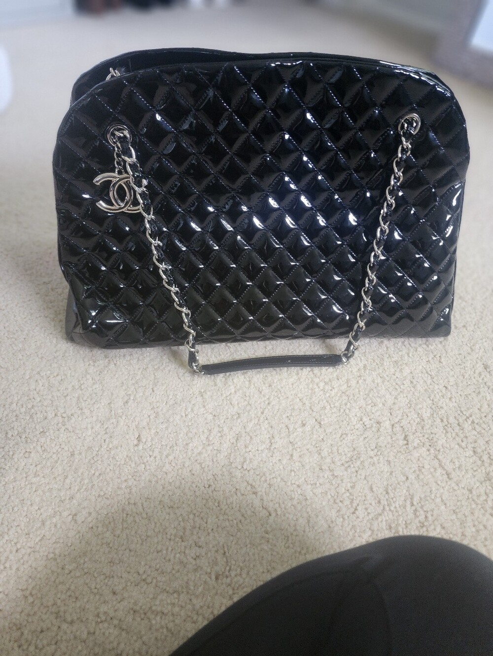 Chanel Black Large Quilted Mademoiselle Bag